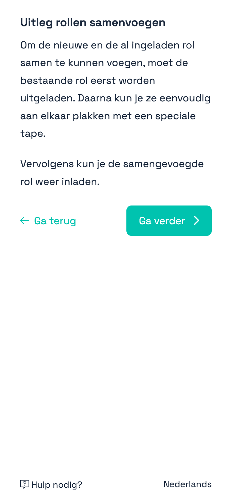 Rol samenvoegen